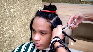 Teknik Potong Rambut CommaHairstyle - Long Trim ( Barbershop Indonesia ID )