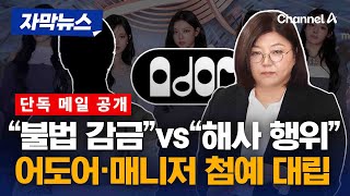 [단독] 뉴진스 매니저 vs 어도어 메일 공개 [자막뉴스] / 채널A