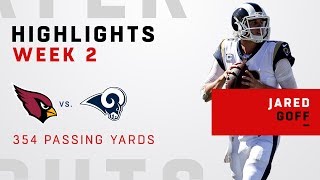 Jared Goff's 354 Passing Yards in Week 2 Blowout!