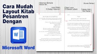 CARA LAYOUT KITAB PESANTREN HANYA DENGAN MICROSOFT WORD || SANTRI KEREN & KREATIF || IKHWAH KAFAFA