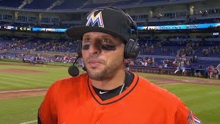 BAL@MIA: Prado discusses his homer in 5-2 win