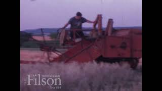 Combine harvester in Meade County, Kentucky, 1966