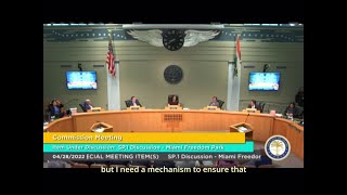 Miami commissioners discuss funding for Miami Freedom Park on 4-8-22