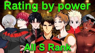 The Spike. Volleyball 3x3. TOP 7 Players S RANK. Rating by power. S rank Characteristics