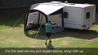 Kampa Sunshine Air Pro Side Wall Set Pitching \u0026 Packing Video (Real Time)