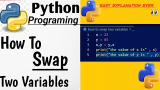"How to Swap Variables in Python | No Temp Variable Needed!"#python #python4beginners #pythoncourse