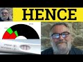 🔵 Hence Meaning - Using Hence - Hence Examples - How to Use Hence - Linkers - ESL RP Accent