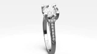 Tacori Simply Tacori 2604RD Pave Engagement Ring