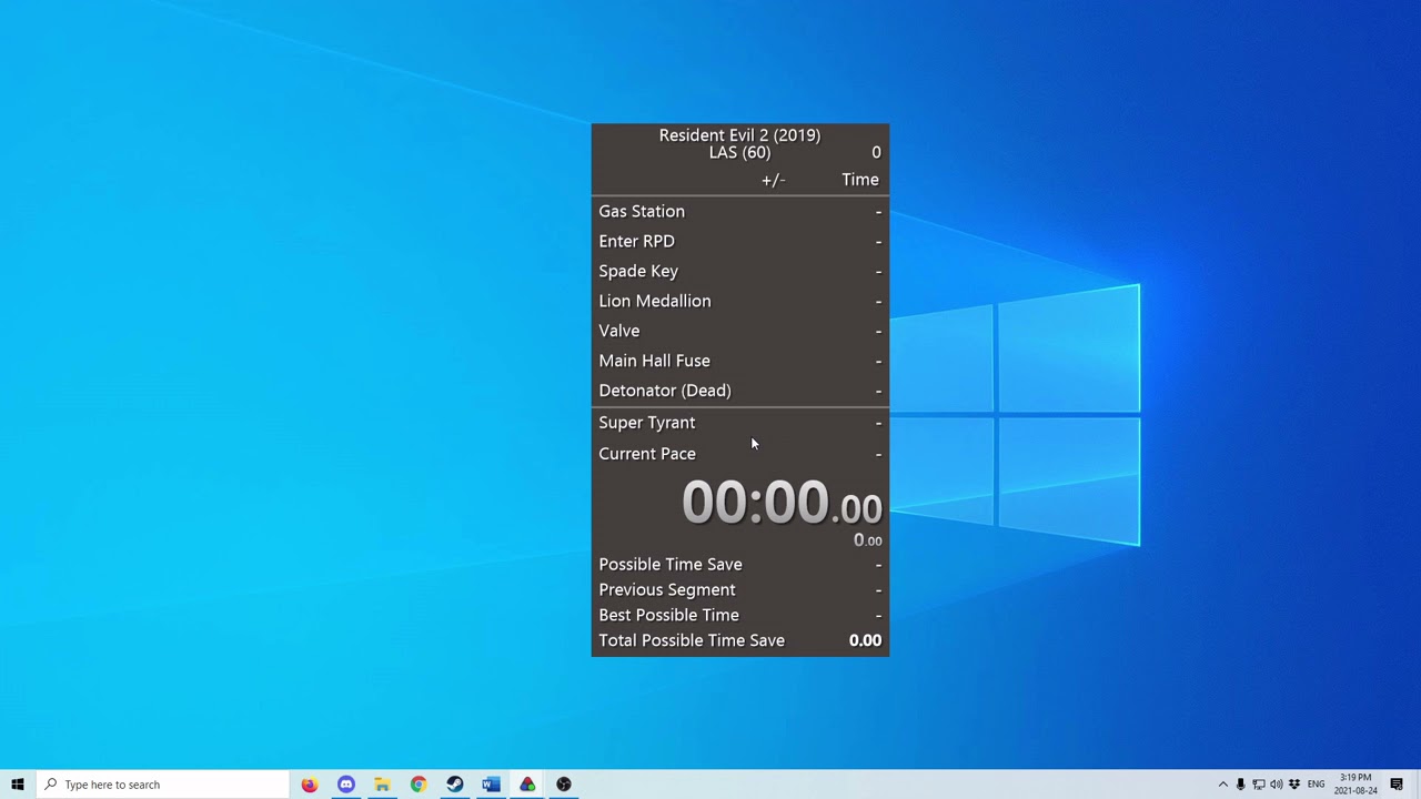 Resident Evil 2 Speedrun Setup Fps Livesplit And Srt Youtube