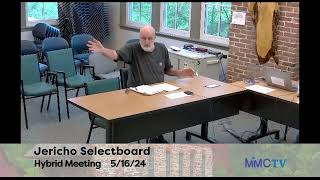Jericho Selectboard 5-16-2024