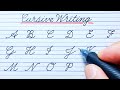 Cursive writing a to z | Cursive abcd | English capital letters abcd | Cursive handwriting practice