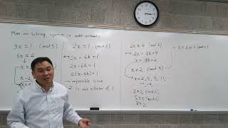 More on solving equations in modulo arithmetic