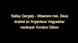 Sallay Gergely - Miserere mei, Deus