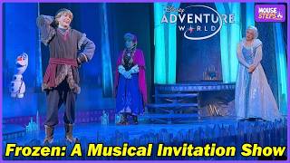 Frozen: A Musical Invitation Full Show at Disney Adventure World 2026 (4K) - One of Final Shows