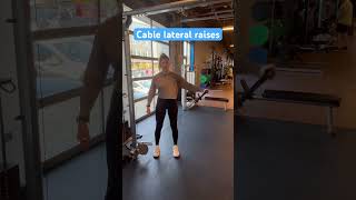 Cable lateral raises #howto #physicaltherapist #strengthtraining