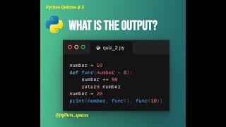 Python Quiz #2 Global and Local Variables in Python #python