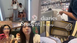 Student vlog🪩| what i eat, myroutines,unbox, productive vlog, hang out,..