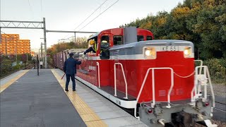 【衣浦臨海鉄道】タブレット授受を行うKE65-1　2022/12/03