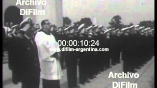 DiFilm - Almirante Varela asiste a misa en la Capilla Stella Maris (1967)