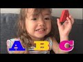 My daughter reading ABC| ABC Alphabets Game-number Game| 1-10 Numbers
