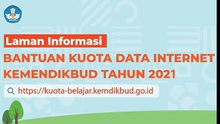 Perbedaan Data Kuota Internet Kemendikbud Tahun 2020 \u0026 2021