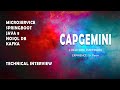 Capgemini | Java spring boot microservice | Technical Interview | Round 1