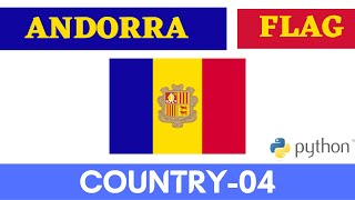 Andorra flag drawing using python | #code_gyani | #andorra