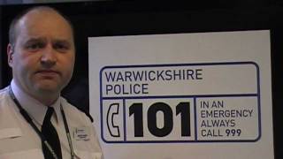 Supt Adrian McGee introducing 101 - non emergency contact number