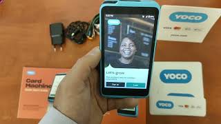 Unboxing of the Yoco Khumo Credit Card Machine. @Yoco_ZA