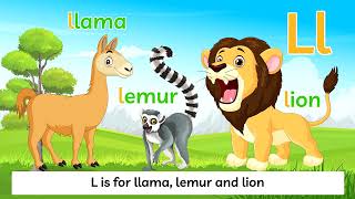 Animal Alphabet Song ~ ANIMAL SONG ~ Learn 104 Animals ~ Natural English 4K