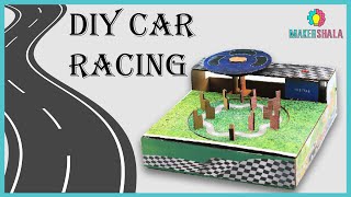 DIY Car Racing Game From Cardboard || Makershala