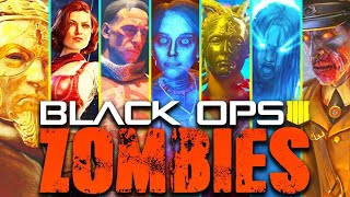 ALL BO4 ZOMBIES EASTER EGGS!! (SPEEDRUN!!) [AETHER CREW] (Call of Duty: Black Ops 4 Zombies)