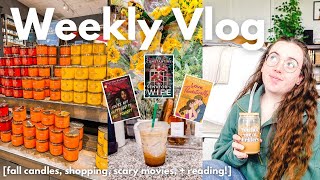Reading 4 books, fall candles, + scary movies! ☕️🎃✨ | WEEKLY VLOG