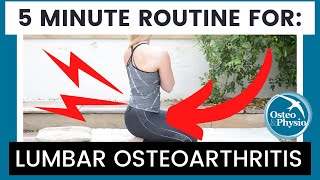 Our full 5 minute guided routine for LUMBAR OSTEOARTHRITIS!