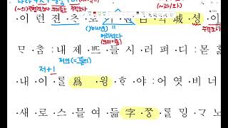 고1 중세국어 [세종어제훈민정음] 핵심 분석 특강 (설명란 필독‼️)