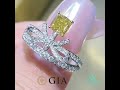 2024年7月24日💛 黃鑽石鑽石戒指 💛 gia 證書18k金，fancy deep yellow 0.73ct，無封底，vvs2 ex vg n，💎旁鑽0.46ct，