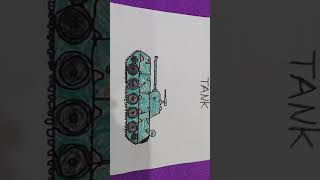 My drawing 🖌️ Military Tank