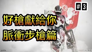 【Destiny2/天命2】好槍獻給你#3脈衝步槍篇