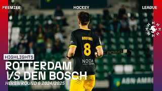 Rotterdam - Den Bosch 🏑 Tulp Hoofdklasse Heren ‘24/’25 RONDE 6 | Samenvatting