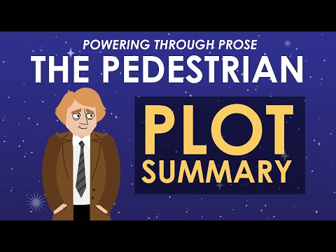 What is happening in the pedestrian?