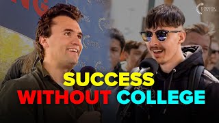Charlie Kirk Unveils His Secret to Being Successful WITHOUT College 👀🔥