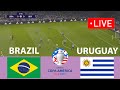 🔴BRAZIL vs URUGUAY LIVE FOOTBALL MATCH | CUPA AMERICA 2024 I Brazil Football Live I eFootball Pes 21