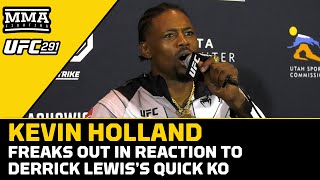 Kevin Holland Freaks Out Over Derrick Lewis’ KO Win | UFC 291 | MMA Fighting