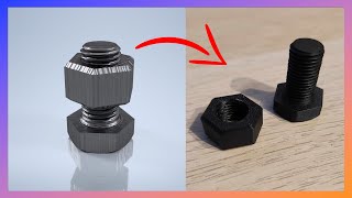 How to 3D Print a Nut and Bolt - Autodesk Inventor