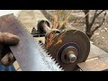 turn an old wood saw into a new handsaw l two new tool instead of old item