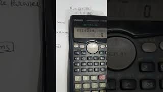 parallel circuit solution using calculator fx 100Ms.