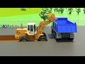 wrecking ball crane u0026 construction trucks for kids hospital construction for children