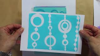 Gelli Arts® Bead Stencil - Designed to print with 5x7 Gelli Arts® printing plate