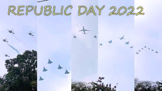 Republic Day 2022 | Flypast | 26th January | Rafale, Su-30, Mig-29, C-130, Apache | New Delhi, India