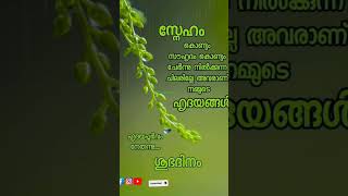 സ്നേഹം കൊണ്ടും സൗഹൃദം കൊണ്ടും #goodmorning #status #malayalam #song #shortsfeed 💚